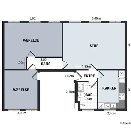 Appartement Teglgården - A Modern&cozy 2 Bedroom Kopenhagen